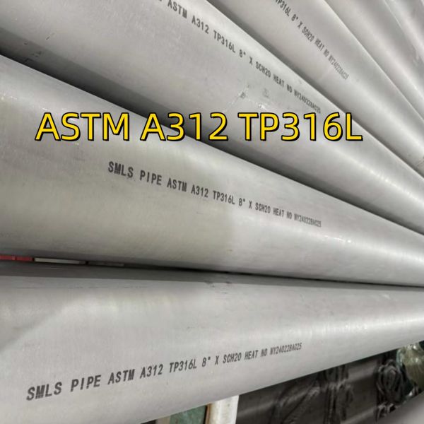 ASTM A312 Aisi 316l SMLS Pipe TP316L Stainless Steel Seamless Pipe 325*6*6000mm