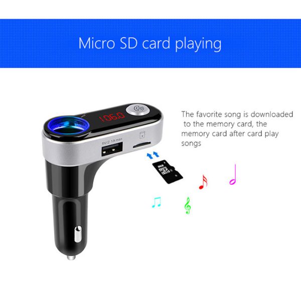 Independent Bluetooth USB Car Charger Car MP3 Player With FM Transmitter