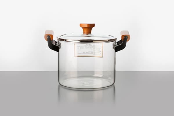 3.3L Clear Glass Kitchen Wares Saucepan Heat Resistant Glass Cookware Stovetop