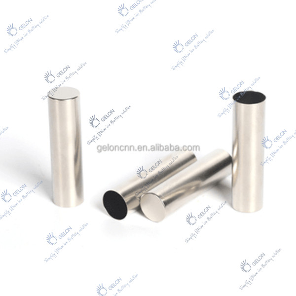 Nickel Plated A3 Steel Cylindrical Cell Case with Built-in PTC Thermistor for 18650/21700/26650/4680 Li-Ion Battery Research