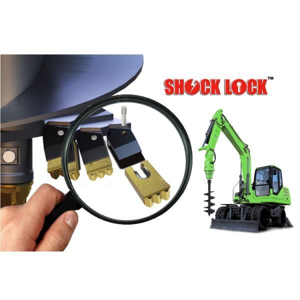 Skidsteer Attachments Weight 6T Hydraulic Earth Auger Excavator Digger Machine 75mm Square