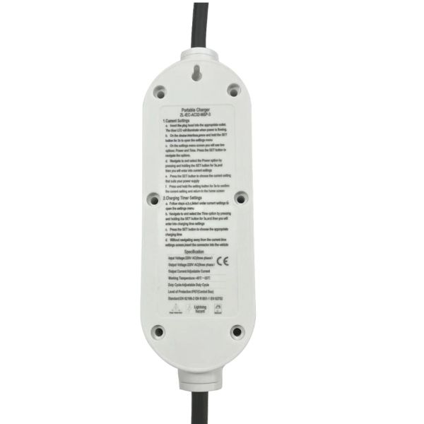 Chargeurs de voiture électrique portables GB/T 16A 11kw Type 2 avec écran LCD