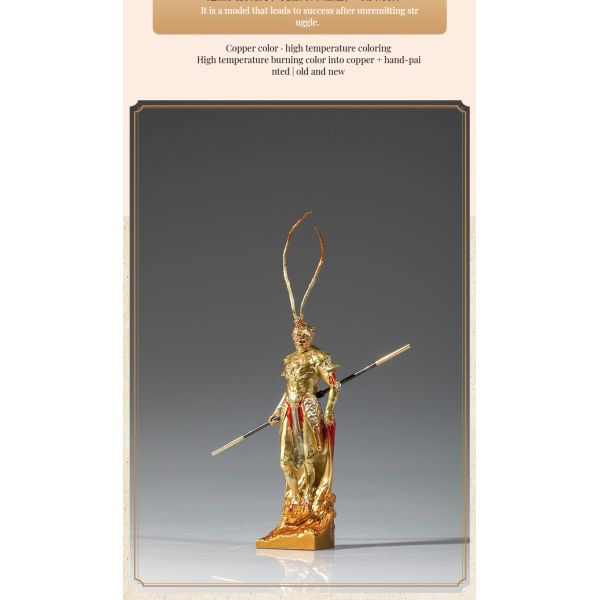 Anniversary Occasions Customized Color 3D Resin Figure Collectible Metal Monkey King