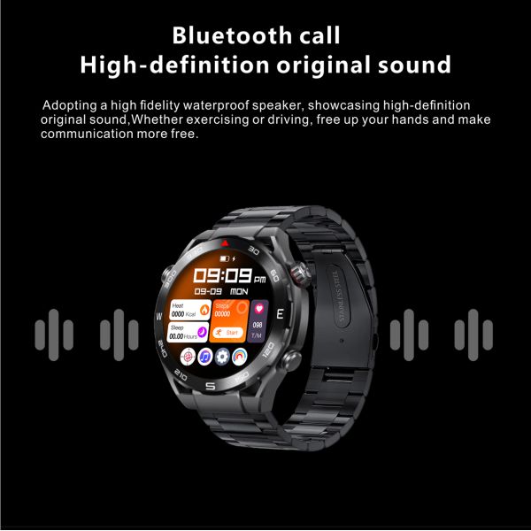 Custom Dial Compass BT Calling Smartwatch With NFC Assess Card