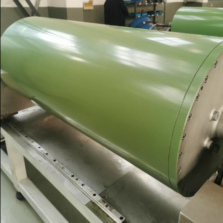 L1600-3000mm Film Lamination Rubber Roller Teflok Electromagnetic Induction Heating Roller