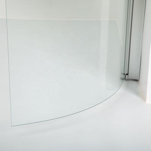 EN12150/CE/SGCC/Certificado australiano 6-12 mm vidro de porta de chuveiro de curvatura curva única e temperada