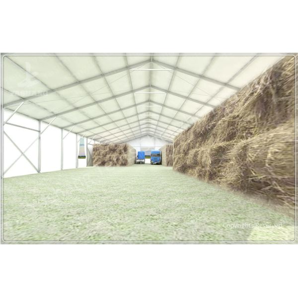25x60 M Wind Resistant Temporary Industrial Storage Buildings With Suspension Cables