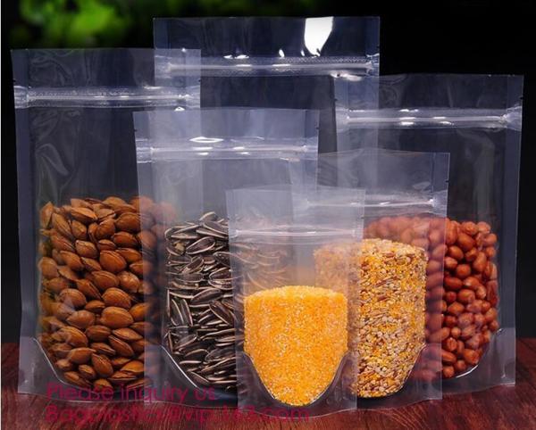Biodegradable Stand Up Foil Zipper Bag Side Gusset Bags Square Block Flat Bottom Packaging Pouch