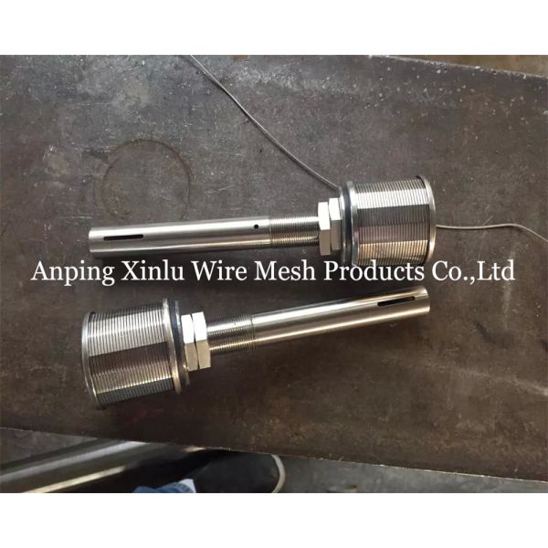 2Ton Long Neck SS316L Johnson Wire Wrapped Screen Nozzle with NPT threaded