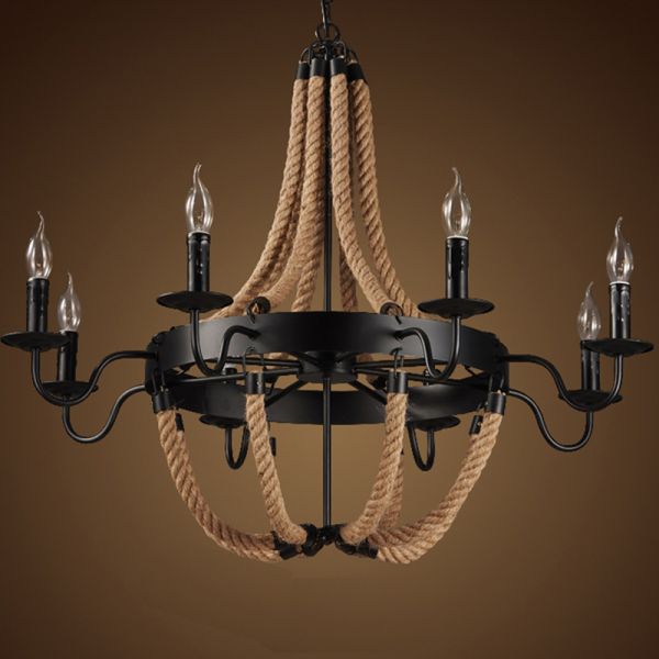 Свет промышленной ретро винтажной веревочки просторной квартиры Макс 60W 240V привесной