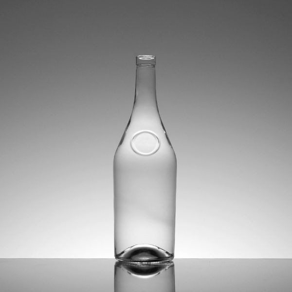 Free Sample Decal Surface Handling Glass Wine Bottles for Gin Vodka Whisky