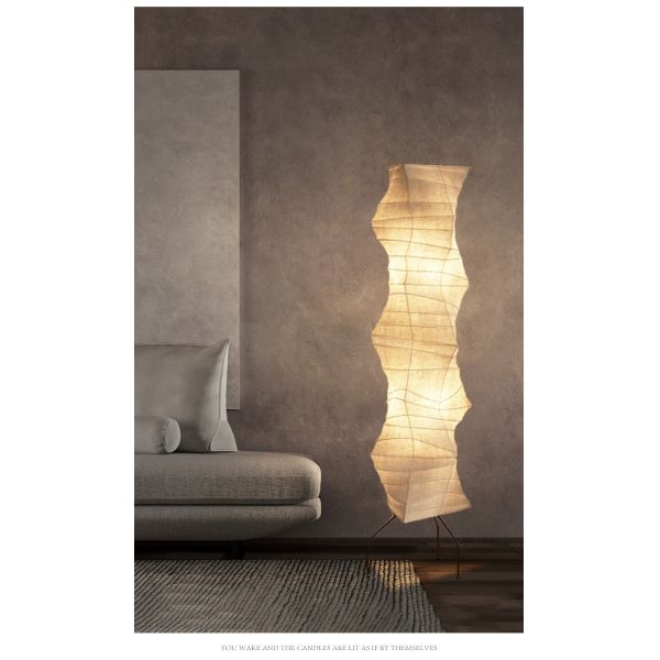 Japanese Designer paper Chandelier Simple Art Living Room Bedroom Akari Chandelier(WH-MI-373)