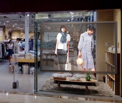 P 3.75-6.67 Transparent LED Screens For Advertising , Hd Transparent Led Panel