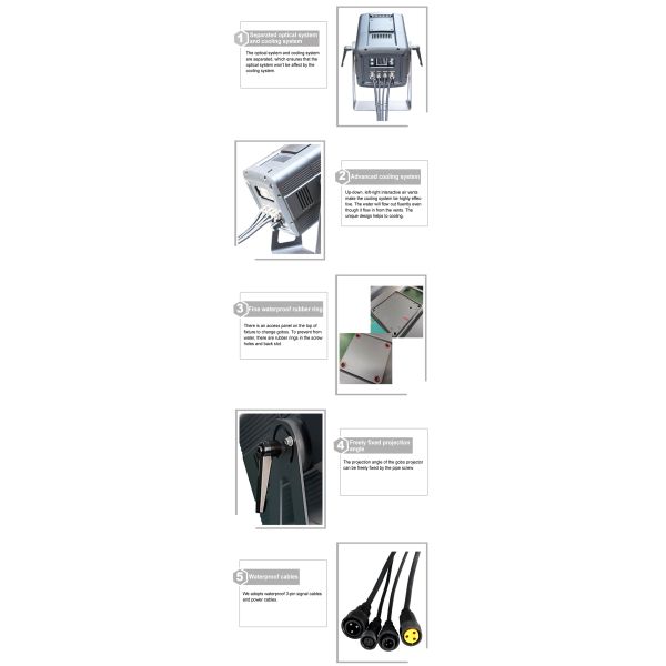 Nebula Outdoor Advertising Lights Customized Waterproof 200W Led Logo Projector