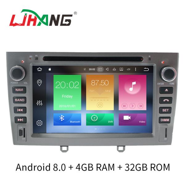Support Digital TV Double Din Peugeot DVD Player Manual Air Condition