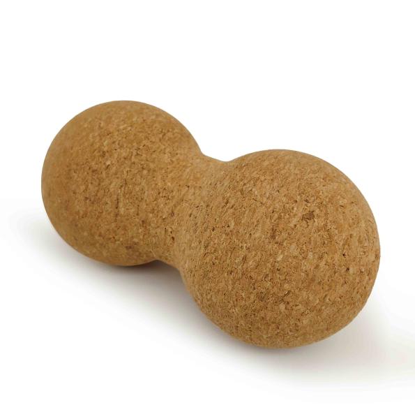Bolas naturais portáteis de Cork Peanut Roller Yoga Massage para os músculos traseiros