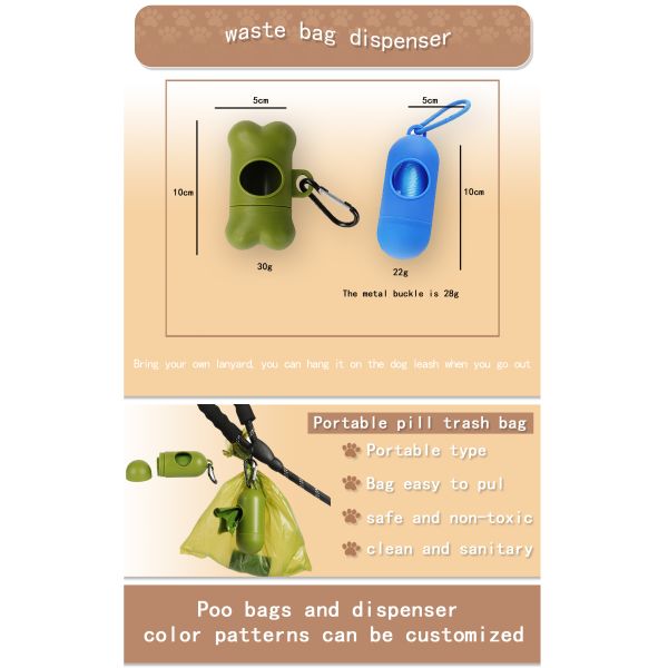 Customize Logo Pet Poop Clean Bags EPI Biodegradable Dog Cat Waste Garbage Bags 315 Count