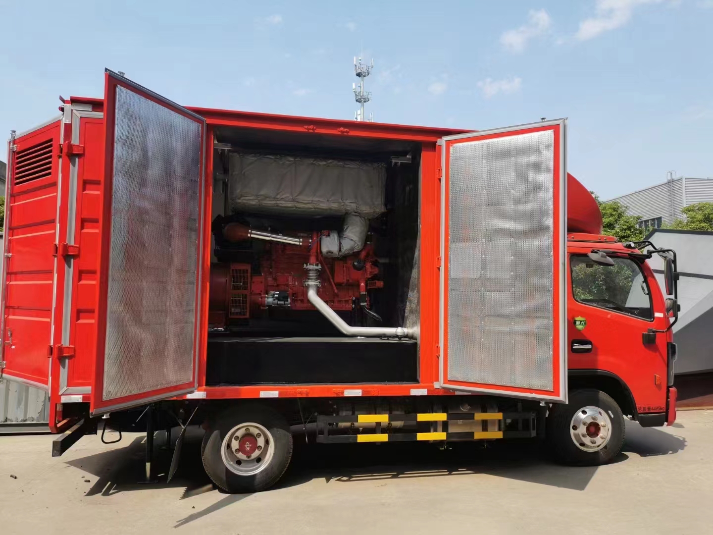 CAMC 1500@50Hz PG+ генераторный набор Красный цвет Оригинальное качество Грузовик Мониторный автомобильный транспорт