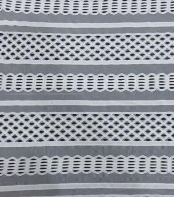Train tracks Lines Net Cotton Nylon Lace Fabric for garment or Summer Dresses