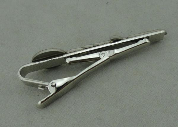 22 mm Special Cufflink Custom Tie Bars 3D Brass Stamped Silver