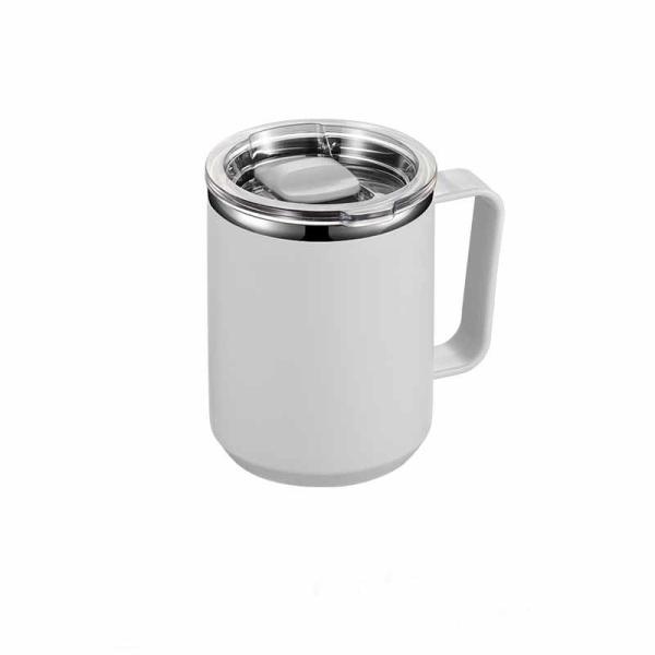 450ml Insulated Travel Mugs Stainless Steel Double Wall With Water Leakage Prove Lid