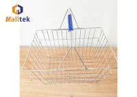 Supermarché à grille métallique de 28 litres, panier à main 450*320*200 mm