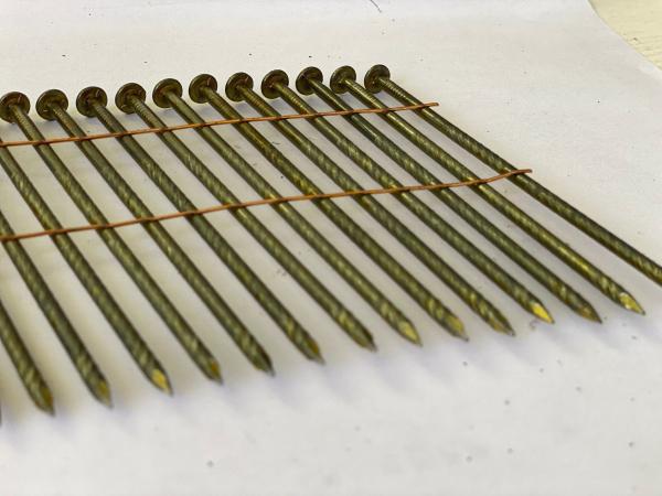 Comprimento 25mm-130mm Wire Weld Coil Nails Roofing 15 Degree Coil Framing Nails