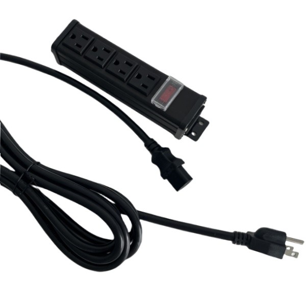 15A 125V Output Capacity 4 US Outlet with Optional OEM Service,Metal Shell PDU,Power Strip