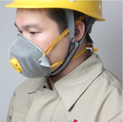 N95 FFP2 Anti Dust Respirator Silicone Mask Low Expiratory Resistance With Valve