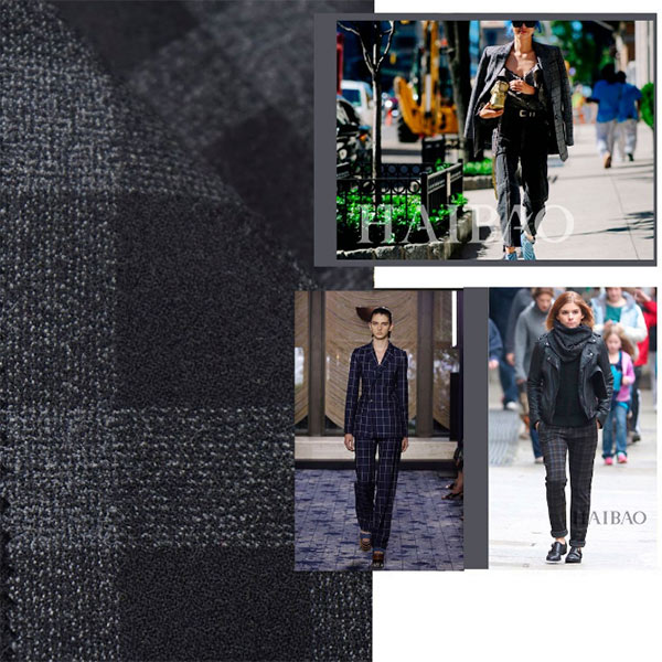 Ширина ткани 145cm чистого материала ткани костюма шерстей 300gsm Checkered Semi Worsted