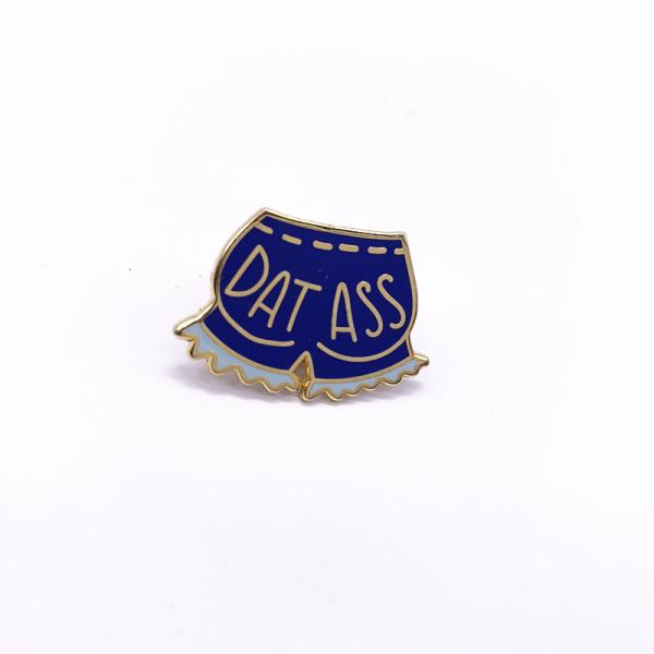 Unique Design Metal Lapel Pins , Gold Plated Hard Enamel Badges