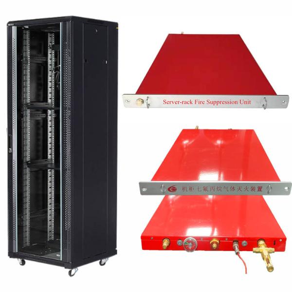 Unidad automática de protección contra incendios para gabinetes eléctricos, agente limpiador FM200, almacenamiento de 2L