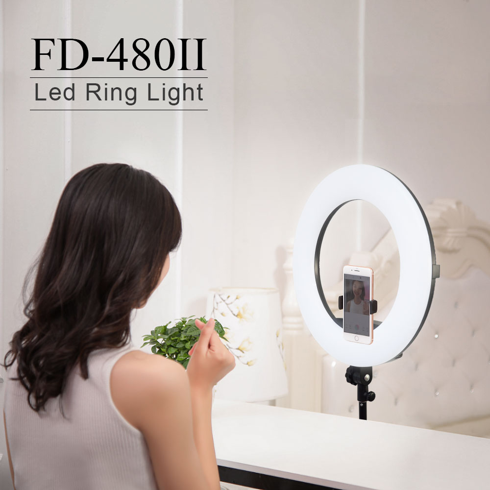Yidoblo Sefie Ringlight Fd-480ii Cri 95+ 9600lux Ring Led Makeup Light for Makeup Skin Care Beauty Nail