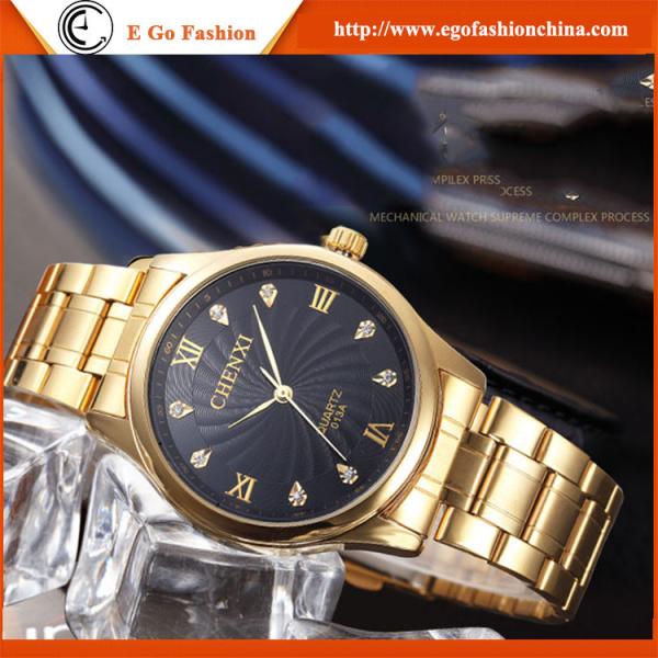013 Full Gold Stainless Steel Watches Man Watch Quartz Watch Casual Dress Watch Roma Watch