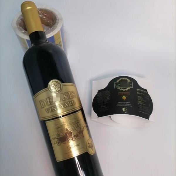 Cmyk Vinyl Films Beverage Bottle Labels For Drinks Wine