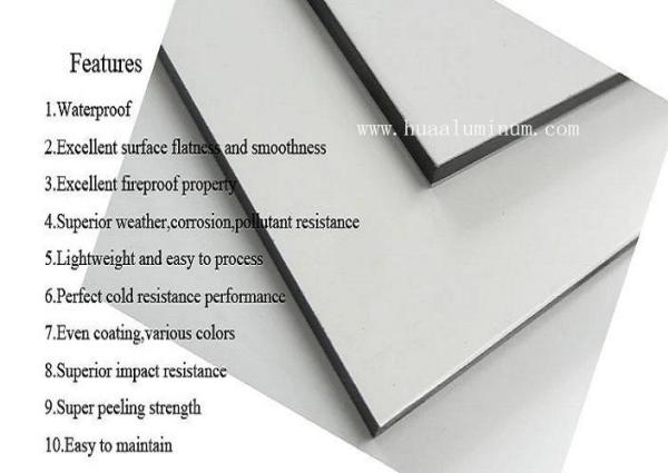 Exterior Flexible 4mm Aluminum Composite Panel Cladding 900mm