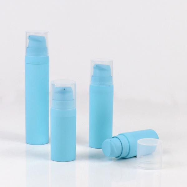 Do soro mal ventilado azul da cara da garrafa 3oz da bomba da loção dos cosméticos do OEM garrafa azul