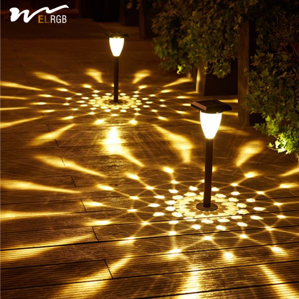 Matériau ABS imperméable à l'eau Lampes solaires pour jardinage et ambiance domestique