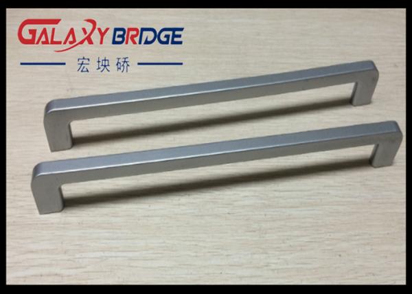 Silver ABS Plastic Handle Slender And Long Ice Box Door Handles / Recliner Closet  Pulls 288mm