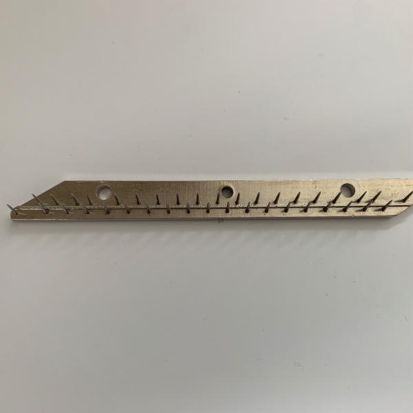 Krantz Stenter Machine Spares Pin Plate Carbon Steel Material 57mm Center Distance Copper Plate