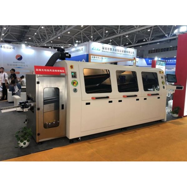 Lead Free 4 Preheater 30KW Wave Soldering Machine