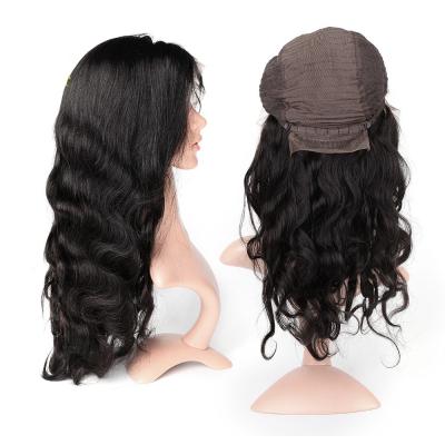 Perucas suíças da parte dianteira do laço do cabelo humano da onda do corpo nenhum derramamento de nenhum emaranhado