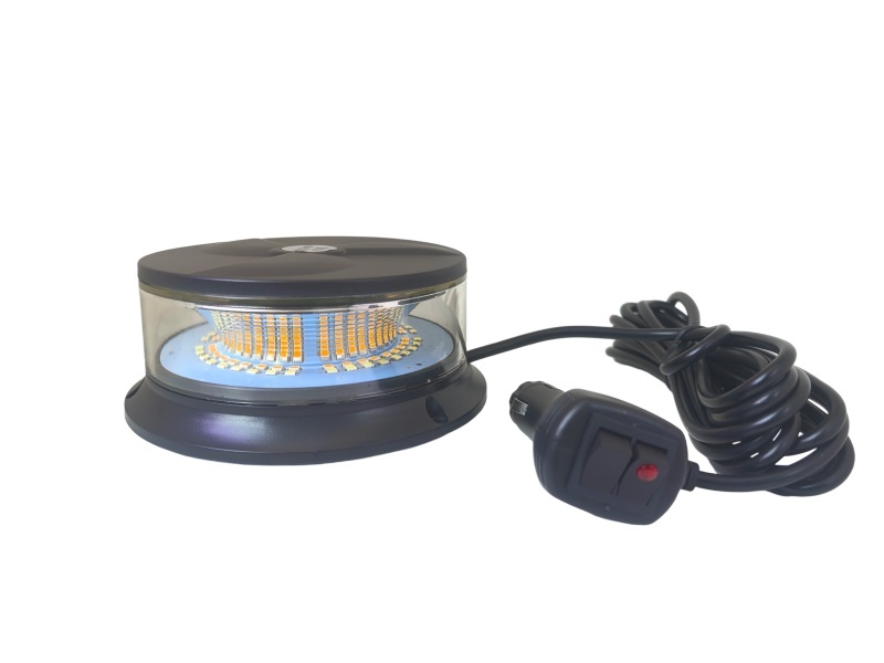Dual Color LED Emergency Beacon 8 Flash Patterns Magnetic Bolt Installation