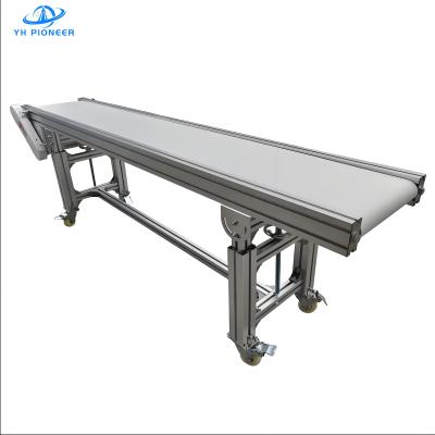 Smooth PVC Surface Bag Conveyor Systems For Sanitary Food Beverage Production Lines