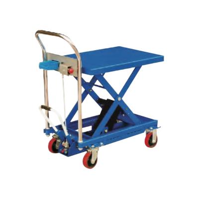 Hydraulic Manual Mobile Lifting Platform Foot Operated Mobile Lift Tables