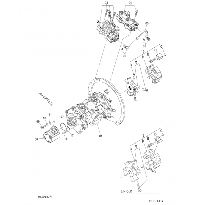 HPK060 9192497 9197338 9227923 excavator main pump ZX130-5G ZX130-5A ZX130-5B ZX130-7for hitachi pump assy new