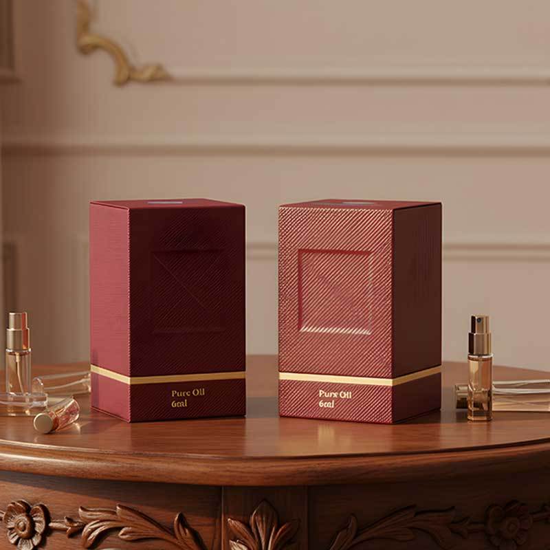 Rigid Perfume Sample Packaging Box with Base