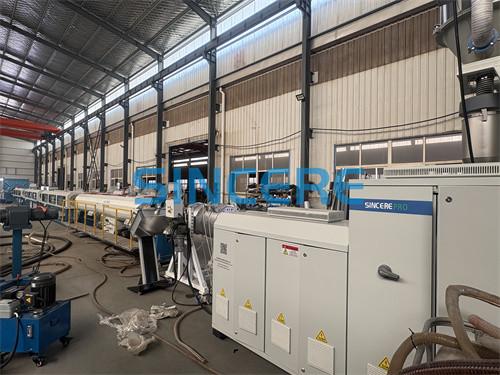 20mm-110mm Plastic Pipe Extrusion Line Polyethylene Pipe Production Line