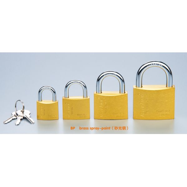 Rarlux Iron Padlock with Long Shackle and Brass Painted Cylinder 3 Iron Keys Anti-Rust Easy Installation