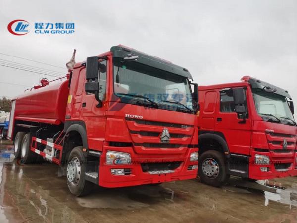 tanque de água Forest Fire Rescue Fighting Truck do sistema de extinção de incêndios de 20tons Sinotruk HOWO 336HP